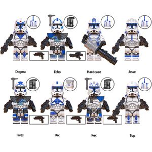 Bonxaif 8PCS Star Wars Fives Rex Mini Figures Sets fits Lego Bonxaif 8PCS Star Wars Fives Rex Mini Figures Sets fits Lego