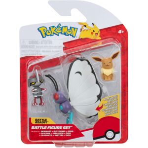 Pokémon Pok?mon PKW3737 Battle Figure Set - Eeve, Gladiantri, Smettbo, Official Figure S Pokémon Pok?mon PKW3737 Battle Figure Set - Eeve, Gladiantri, Smettbo, Official Figure S