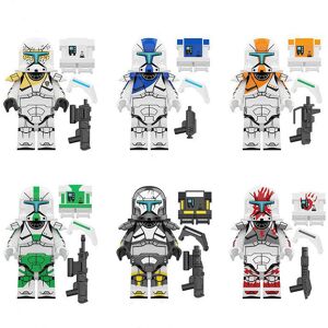 Unbranded (6Pcs-B) Wars Star 12pcsset Action Figure Commandos Minifigures Kids Toys Minifi Unbranded (6Pcs-B) Wars Star 12pcsset Action Figure Commandos Minifigures Kids Toys Minifi
