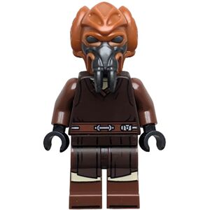 Lego Star Wars Plo Koon in Dark Brown Robe Minifigure from 75400 Lego Star Wars Plo Koon in Dark Brown Robe Minifigure from 75400