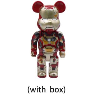 Unbranded (Iron Man) Action 400 Bearbrick Figure Peko Violent Bear Trendy Building Block Unbranded (Iron Man) Action 400 Bearbrick Figure Peko Violent Bear Trendy Building Block