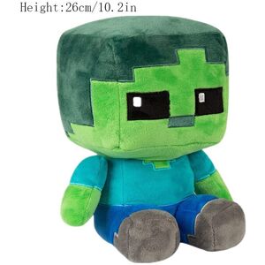 Unbranded (Zombie, 26cm/10.2in) Minecraft Plush Toys Minecraft Creeper Enderman Pig Bear S Unbranded (Zombie, 26cm/10.2in) Minecraft Plush Toys Minecraft Creeper Enderman Pig Bear S