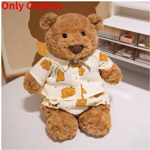 Unbranded (Bear Printed Suit, 36cm/14.17in) Clothes Bear Bartholomew Plush Toy Stuffed Ani Unbranded (Bear Printed Suit, 36cm/14.17in) Clothes Bear Bartholomew Plush Toy Stuffed Ani