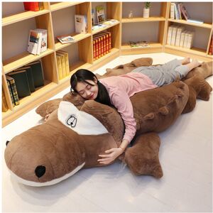 Unbranded (Brown , 110cm/43.31in) Crocodile Toy Plush Stuffed Animal Dolls Cartoon Room Gi Unbranded (Brown , 110cm/43.31in) Crocodile Toy Plush Stuffed Animal Dolls Cartoon Room Gi