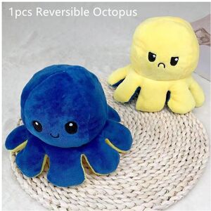 Unbranded (1pcs Blue Yellow) Doublesided Flip Reversible Octopus Plush Toy Marine Life Dol Unbranded (1pcs Blue Yellow) Doublesided Flip Reversible Octopus Plush Toy Marine Life Dol