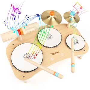 Vanplay Wooden Toys Kids Drum Kit Musical Instruments For Toddlers Baby Drum Mus Vanplay Wooden Toys Kids Drum Kit Musical Instruments For Toddlers Baby Drum Mus