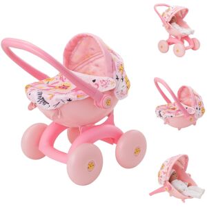 HTI Babyboo 4 In 1 My First Pram Jungle Print Design Childrens Baby Doll Pushcha HTI Babyboo 4 In 1 My First Pram Jungle Print Design Childrens Baby Doll Pushcha