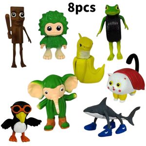 Unbranded (8pcs B) Italian Brainrot Al Tung Tung Tungsahur Action Figure Decorations Model Unbranded (8pcs B) Italian Brainrot Al Tung Tung Tungsahur Action Figure Decorations Model