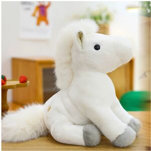 Unbranded (White) Animal Horse Cute Plush Toy Cartoon Stuffed Doll Kids Gift Bedroom Decor Unbranded (White) Animal Horse Cute Plush Toy Cartoon Stuffed Doll Kids Gift Bedroom Decor