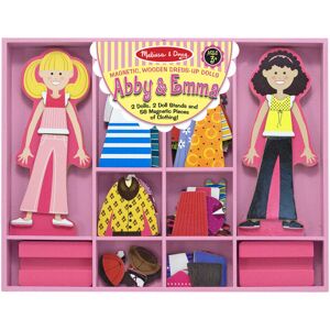 Melissa & Doug Abby and Emma Deluxe Magnetic Wooden DressUp Dolls Play Set - Dress-up Dolls Set Melissa & Doug Abby and Emma Deluxe Magnetic Wooden DressUp Dolls Play Set - Dress-up Dolls Set