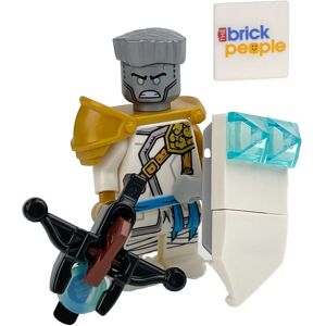 Lego Ninjago Zane Minifigure from Master of The Mountain with Bowcaster and Shie Lego Ninjago Zane Minifigure from Master of The Mountain with Bowcaster and Shie