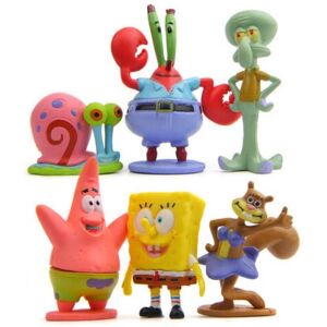 Unbranded Set Spongebob 6pcs Squarepants Figure Patrick Star Figurine Doll Cake Topper Toy Unbranded Set Spongebob 6pcs Squarepants Figure Patrick Star Figurine Doll Cake Topper Toy