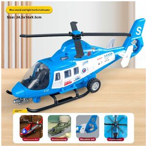 Unbranded (Blue Light Helicopter) Helicopter Kids Rescue Model With Light Effects And Soun Unbranded (Blue Light Helicopter) Helicopter Kids Rescue Model With Light Effects And Soun