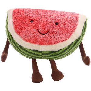 Unbranded (Watermelon, 35cm/13.78in) Plush Toy Fruit Cherry Watermelon Cartoon Cushion Sof Unbranded (Watermelon, 35cm/13.78in) Plush Toy Fruit Cherry Watermelon Cartoon Cushion Sof