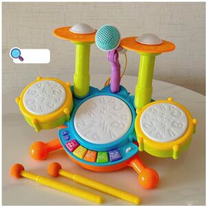 Unbranded (Blue) Drum Electric Kids Kits Baby Musical Instruments Cute Toys Gifts Micropho Unbranded (Blue) Drum Electric Kids Kits Baby Musical Instruments Cute Toys Gifts Micropho