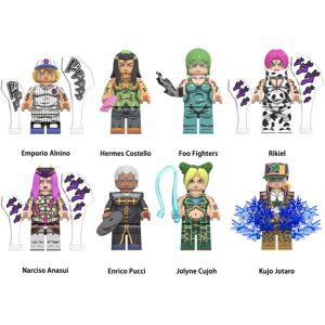 HELLSA 8SET JoJo's Bizarre Adventure Building Blocks Minifigures Toy Fit Lego UK Priori HELLSA 8SET JoJo's Bizarre Adventure Building Blocks Minifigures Toy Fit Lego UK Priori