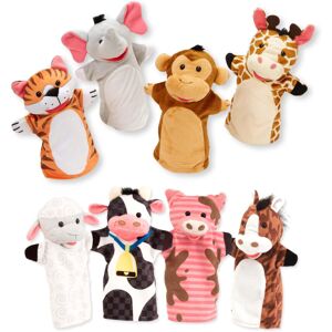 Melissa & Doug Animal Hand Puppets (Set of 2 4 animals in each) - Zoo Friends a Melissa & Doug Animal Hand Puppets (Set of 2 4 animals in each) - Zoo Friends a