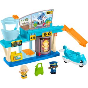 Fisher-Price Little People Toddler Toy Everyday Adventures Airport Playset with Fisher-Price Little People Toddler Toy Everyday Adventures Airport Playset with