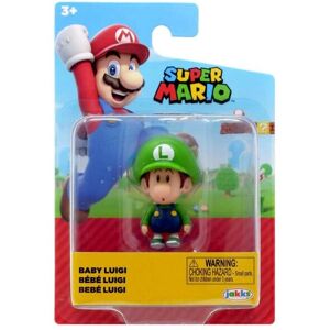 SUPER MARIO 2.5 inch Mini Action Figure - Baby Luigi - Packaging May Vary Collec SUPER MARIO 2.5 inch Mini Action Figure - Baby Luigi - Packaging May Vary Collec