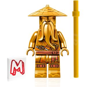 Lego NINJAGO Legacy Minifigure - Sensei Wu (10th Anniversary Golden Ninja) with Lego NINJAGO Legacy Minifigure - Sensei Wu (10th Anniversary Golden Ninja) with