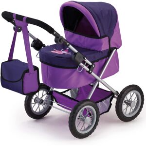 Bayer: Trendy Pram - Two-Tone Purple & Fairy - Accessory for Dolls Up to 18"""" Bayer: Trendy Pram - Two-Tone Purple & Fairy - Accessory for Dolls Up to 18""""