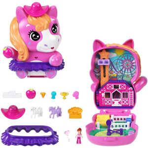 Polly Pocket Dolls and Playset, Pony Rodeo Compact, Travel Toy with 1 Micro Doll Polly Pocket Dolls and Playset, Pony Rodeo Compact, Travel Toy with 1 Micro Doll