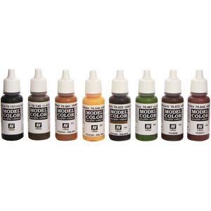 Vallejo Model Color Waffen SS Camouflage Acrylic Paint Set - Assorted Colours (Pack of 8 Vallejo Model Color Waffen SS Camouflage Acrylic Paint Set - Assorted Colours (Pack of 8