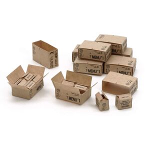 TAMIYA 12689 WWII 10-in-1 Ration Cartons 1:35 Plastic Model Kit TAMIYA 12689 WWII 10-in-1 Ration Cartons 1:35 Plastic Model Kit