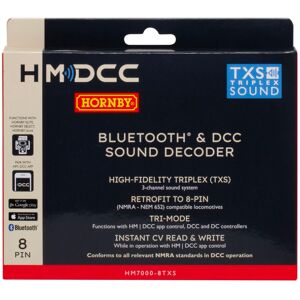 Hornby HM7000-8TXS: Bluetooth & DCC Sound Decoder (8-pin) Hornby HM7000-8TXS: Bluetooth & DCC Sound Decoder (8-pin)