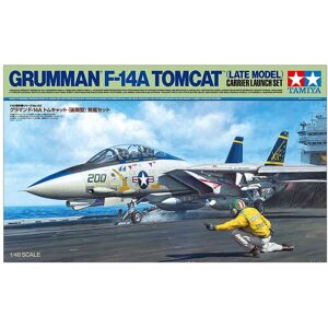 1:48 Gruman F-14A Tomcat with Carrier Launch model kit by Tamiya 1:48 Gruman F-14A Tomcat with Carrier Launch model kit by Tamiya