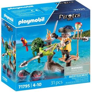 Playmobil 71795 Pirate with crossbow and fish to aim at, The Pirates, 31 pieces, Playmobil 71795 Pirate with crossbow and fish to aim at, The Pirates, 31 pieces,