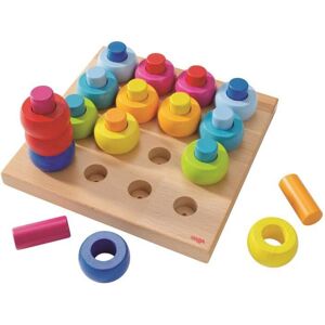 PEFC HABA wooden construction game - Multicolored plug-in rings - From 2 years PEFC HABA wooden construction game - Multicolored plug-in rings - From 2 years