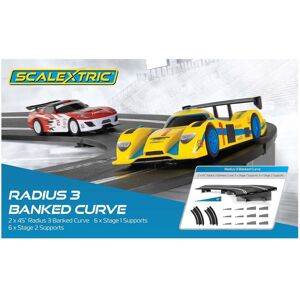 Scalextric Sport Track C8297 2x Radius 3 Banked Curves & Supports Scalextric Sport Track C8297 2x Radius 3 Banked Curves & Supports