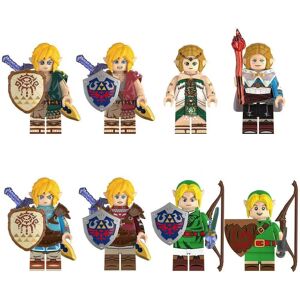ENEKIO 8pcs Legend of Zelda Breath of the Wilderness Princess Link Flute of Time Buildi ENEKIO 8pcs Legend of Zelda Breath of the Wilderness Princess Link Flute of Time Buildi