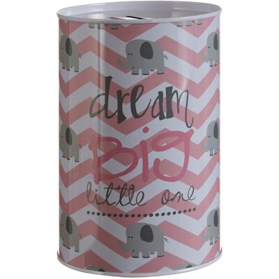 Premier Housewares Dream Big Money Tin - Pink - Money tin Premier Housewares Dream Big Money Tin - Pink - Money tin