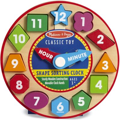 Melissa & Doug Shape Sorting Clock - Educational Toy Melissa & Doug Shape Sorting Clock - Educational Toy