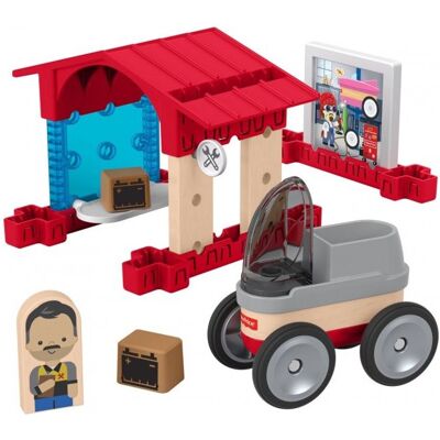 Fisher-Price construction kit Wonder MakersGarage wood 15-piece Fisher-Price construction kit Wonder MakersGarage wood 15-piece