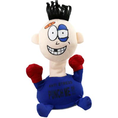 Unbranded (Blue) Punch Me Soft Stuffed Anti Stress Electric Plush Toys Doll Electric Xmas Unbranded (Blue) Punch Me Soft Stuffed Anti Stress Electric Plush Toys Doll Electric Xmas