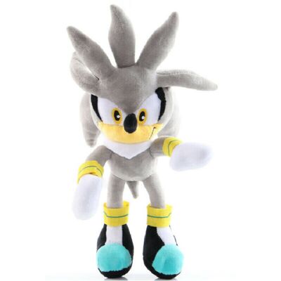 Unbranded (Gray) Sonic The Hedgehog Knuckles Silver Tails Stuffed Teddy Bear Toy Unbranded (Gray) Sonic The Hedgehog Knuckles Silver Tails Stuffed Teddy Bear Toy