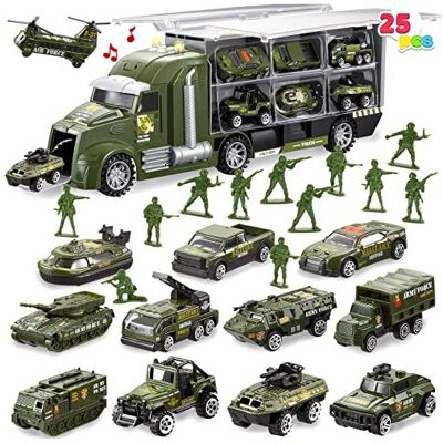 JOYIN 25 in 1 Green Military Big Truck Toys JOYIN 25 in 1 Green Military Big Truck Toys
