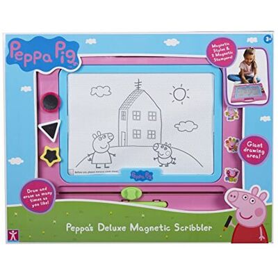 Peppa Pig - 07856 Deluxe Magnetic Scribbler - Drawing Board - Educational Toy Peppa Pig - 07856 Deluxe Magnetic Scribbler - Drawing Board - Educational Toy