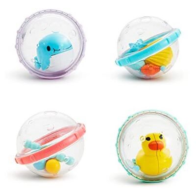 Munchkin Munchkin Float and Play Bubbles Toy - Baby Bath Toy - Pack of 4 - Multicolor Munchkin Munchkin Float and Play Bubbles Toy - Baby Bath Toy - Pack of 4 - Multicolor