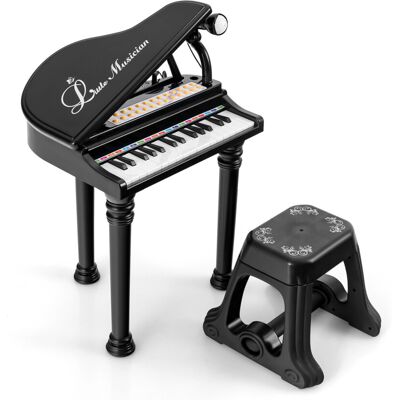 Casart 31 Keys Kids Piano Keyboard Electronic Piano Play w/Stool & Microphone Casart 31 Keys Kids Piano Keyboard Electronic Piano Play w/Stool & Microphone