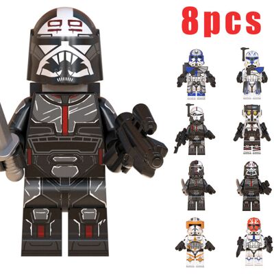 Unbranded Star War Minifigure Jesse Rex Tech Battle Robot with Weapons Toy Set Series Asse Unbranded Star War Minifigure Jesse Rex Tech Battle Robot with Weapons Toy Set Series Asse