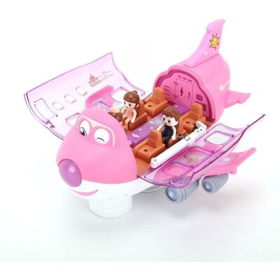XYLFLY ( Pink) Electric Airplane Toy Electric Airliner Toy 360 Degree Rotating For Chi XYLFLY ( Pink) Electric Airplane Toy Electric Airliner Toy 360 Degree Rotating For Chi
