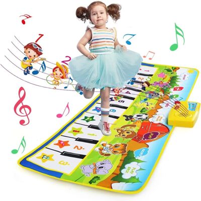 OPH-STORE Large Music Dance Mat Toys Piano Mat for Kids with 10 Keys & 35 Sounds OPH-STORE Large Music Dance Mat Toys Piano Mat for Kids with 10 Keys & 35 Sounds