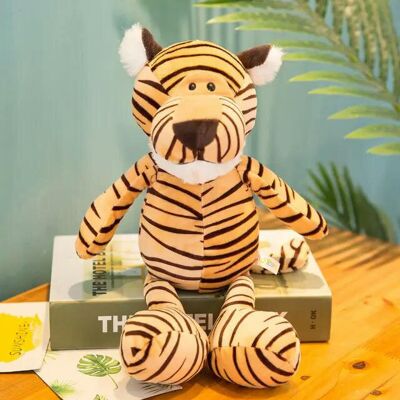 Unbranded (25cm, tiger) 25cm Stuffed Lifelike Lion Tiger Elephant Monkey Leopard Giraffe R Unbranded (25cm, tiger) 25cm Stuffed Lifelike Lion Tiger Elephant Monkey Leopard Giraffe R