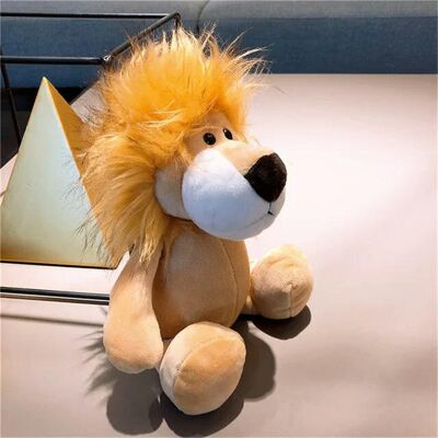 Unbranded (25cm, lion) 25cm Stuffed Lifelike Lion Tiger Elephant Monkey Leopard Giraffe Ra Unbranded (25cm, lion) 25cm Stuffed Lifelike Lion Tiger Elephant Monkey Leopard Giraffe Ra