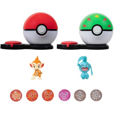 Pokémon Pokemon - Surprise Attack Game (Chimchar + Poke Ball, Wynaut + Friend Ball) /Toy Pokémon Pokemon - Surprise Attack Game (Chimchar + Poke Ball, Wynaut + Friend Ball) /Toy