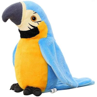 Unbranded Talking Macaw Parrot Repeat What You Say Stuffed Animal Plush Toy Blue Unbranded Talking Macaw Parrot Repeat What You Say Stuffed Animal Plush Toy Blue